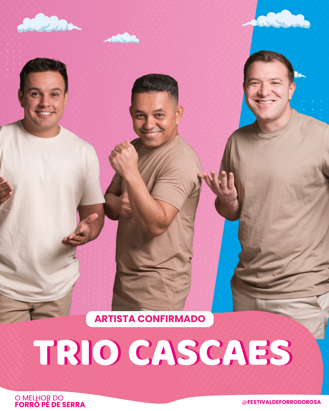Arte oficial da atração Trio Cascaes